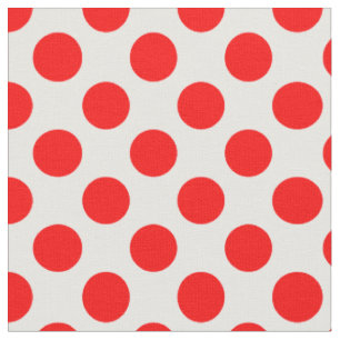 Red Polka Dots Stoff