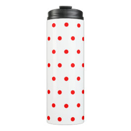 Red Polka Dots Thermosbecher