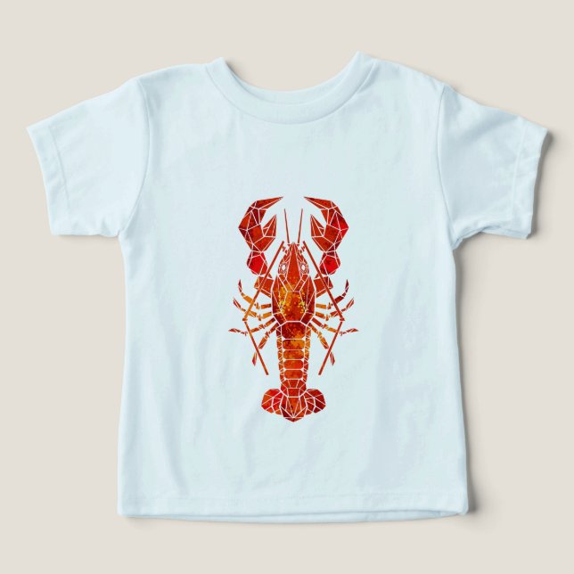 Red polygonal lobster (Design Recto)