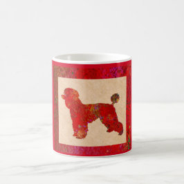 Red Poodle Kaffeetasse