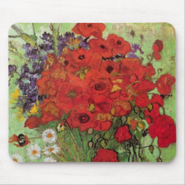 Red Poppies and Daisies von Vincent van Gogh Mousepad