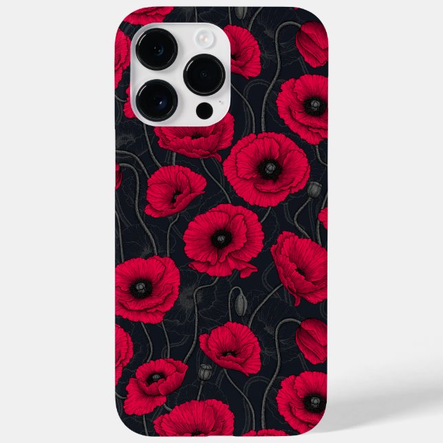 Red Poppies Case-Mate iPhone 14 Pro Max Hülle (Rückseite)