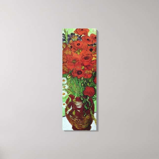 Red Poppies & Daisies (F280) Van Gogh Fine Art Leinwanddruck (Vorderseite)
