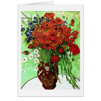 Red Poppies & Daisies Van Gogh Art