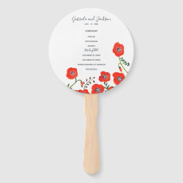 Red Poppies Frühlingsfächer Fächer