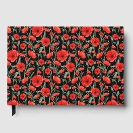 Red Poppies Gästebuch