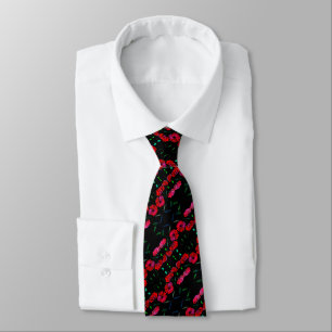 Red Poppies Neck Tie Krawatte