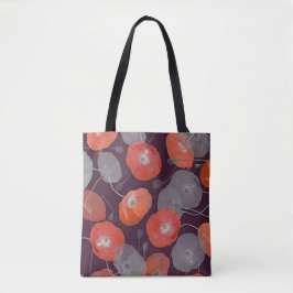 Red Poppies Pattern Tasche