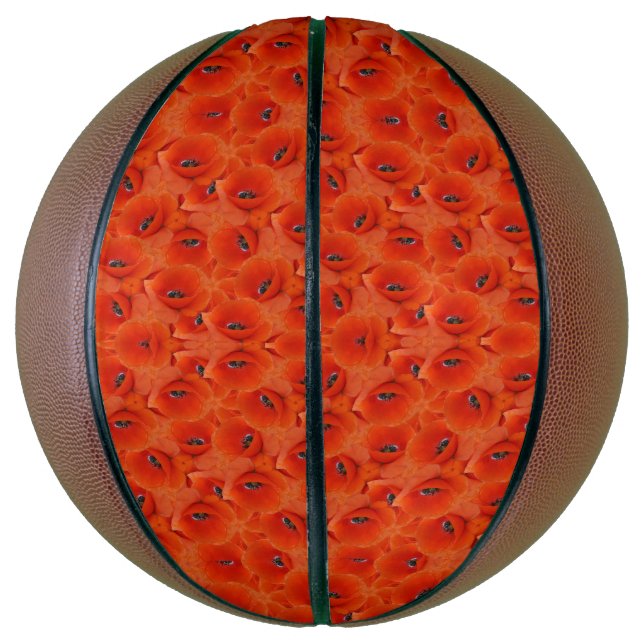 Red poppies symphony basketball (Vertikal)