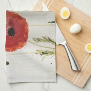 Red Poppies Teetuch Geschirrtuch
