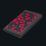 Red Poppies Trifold Geldbörse<br><div class="desc">Mohnfarben,  handbemalt in Fotoshop,  nahtlos.</div>