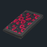 Red Poppies Trifold Geldbörse<br><div class="desc">Mohnfarben,  handbemalt in Fotoshop,  nahtlos.</div>