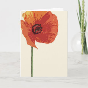 Red Poppy 2 Karte