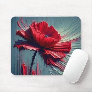 Red Poppy Abstrakt Mousepad