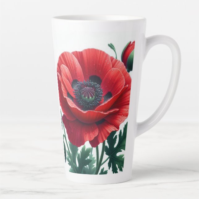 Red Poppy Floral Milchtasse (Rechts)