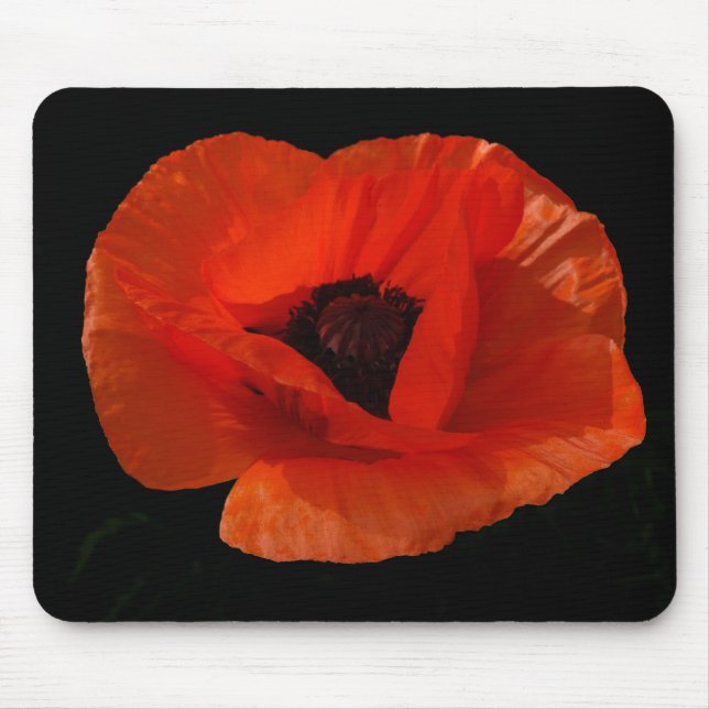 Red Poppy Macro Mousepad (Vorne)