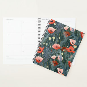 Red Poppy Meadow Planer