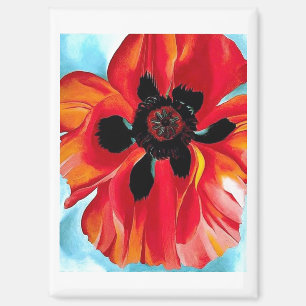 „Red Poppy No VI“ , Georgia O'Keeffe, Magnet