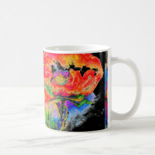 Red Poppy - schwarz Kaffeetasse