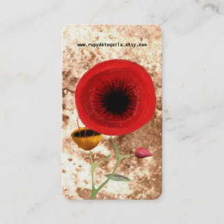 Red Poppy Visitenkarte