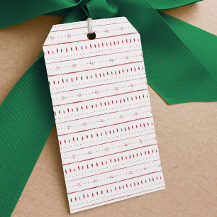 Red Pottery Gift Tags Geschenkanhänger