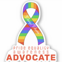 Red Prior Equality Awareness Vinyl Sticker