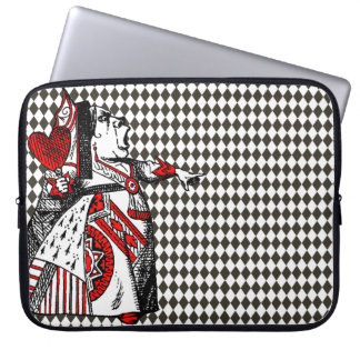Red Queen of Hearts Alice im Wunderland Diamonds Laptopschutzhülle