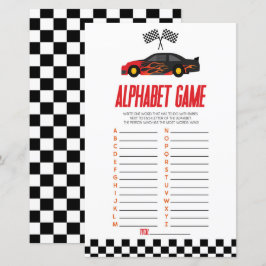 Red Race Car Alphabet Baby Showspiel