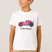 Red Race Car Little Racer Boy Personalisiert