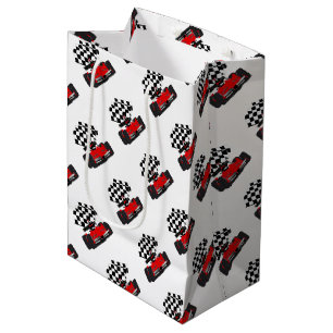 Red Race Car mit Checkbox Mittlere Geschenktüte