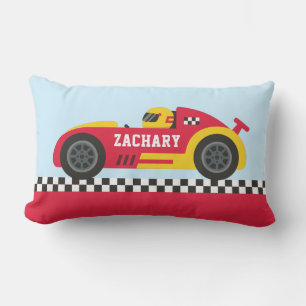 Red Race Car Racer Junge Zimmerdekoration Lendenkissen