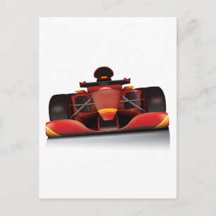 Red Racing Car Postkarte