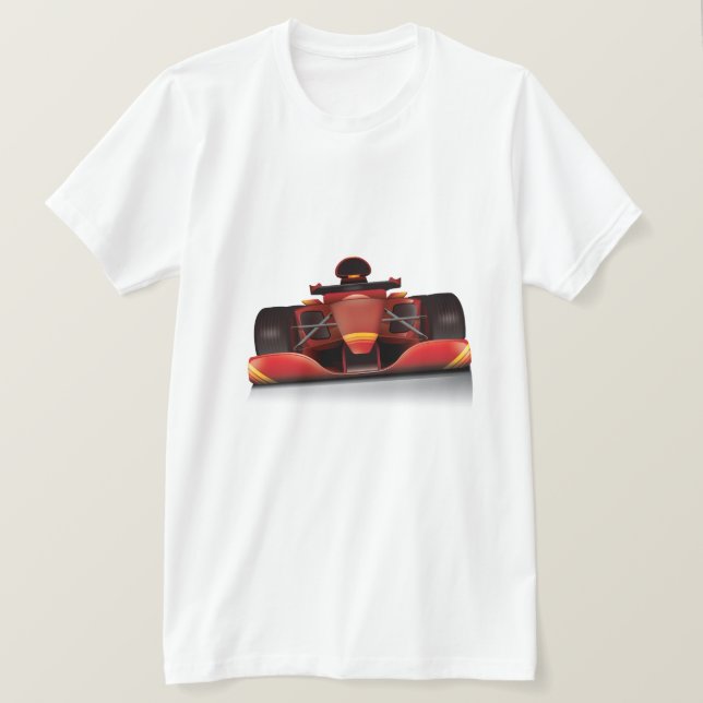 Red Racing Car T-Shirt (Design vorne)
