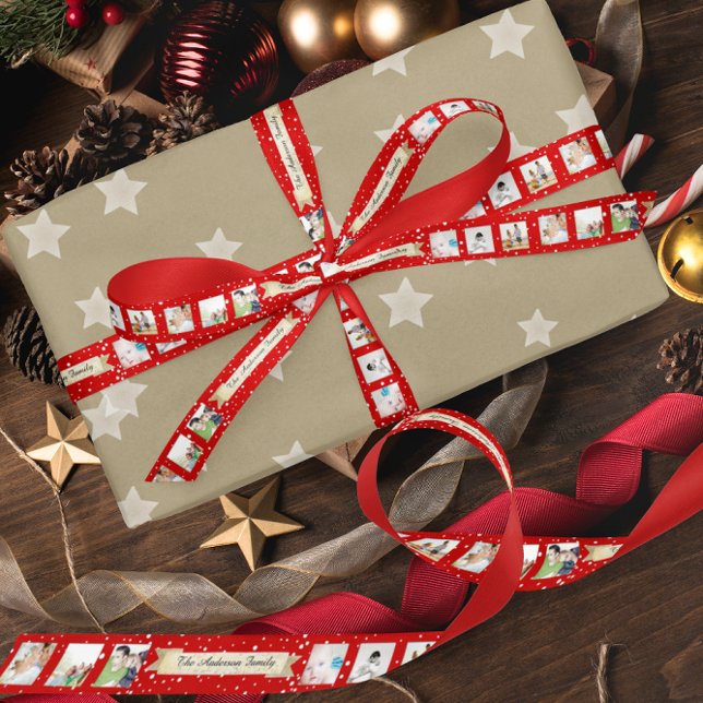 Red Random Dots Merry Little Christmas Satinband (Von Creator hochgeladen)