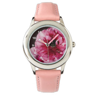 Red Ranunculus Armbanduhr