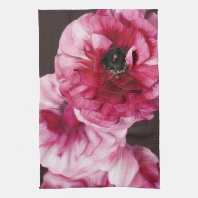 Red Ranunculus Küchentuch (Vertikal)