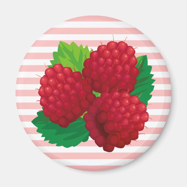 Red Raspberries Magnet (Vorne)