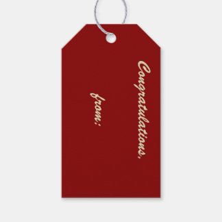 Red Raspberry Herzlichen Glückwunsch Tag Geschenkanhänger