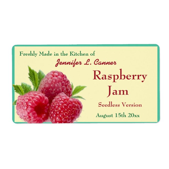 Red Raspberry Jam oder Preserve 2 Canning Jar (Vorne)