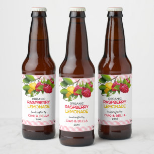 Red Raspberry Lemonade Bierflaschenetikett