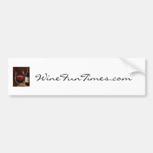 red_red_wine, WineFunTimes.com Autoaufkleber