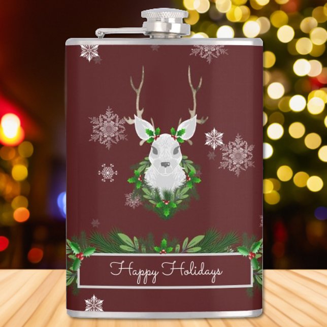 Red Reindeer Flask Flachmann (Red Reindeer Flask)