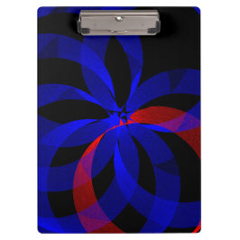 Red Revolving Accent Geometric Clipboard Klemmbrett