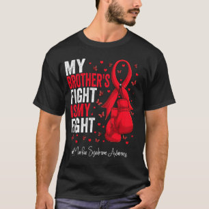 Red Ribbon Brother Marfan Syndrome Awareness T-Shirt