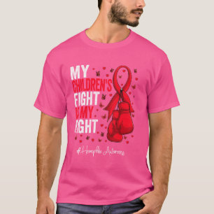 Red Ribbon Children Hämophilie Bewusstsein T-Shirt