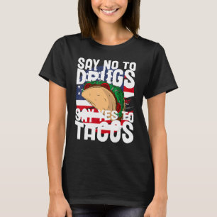 Red Ribbon Drug Awareness Say No to Dugs sagen, ja T-Shirt