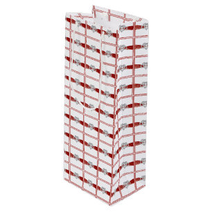 Red Ribbon Infinity Heart Wine Gift Bag Geschenktüte Für Weinflaschen