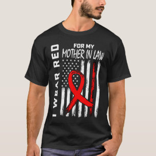 Red Ribbon Mutter im Recht Herzkrankheiten Bewusst T-Shirt