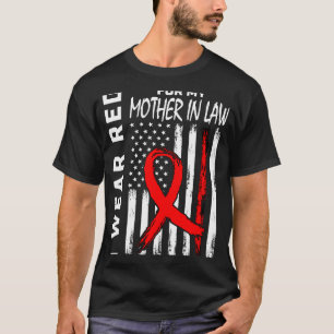 Red Ribbon Mutter im Recht Herzkrankheiten Bewusst T-Shirt