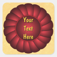 Red Ribbon Rosette zum Personalisieren